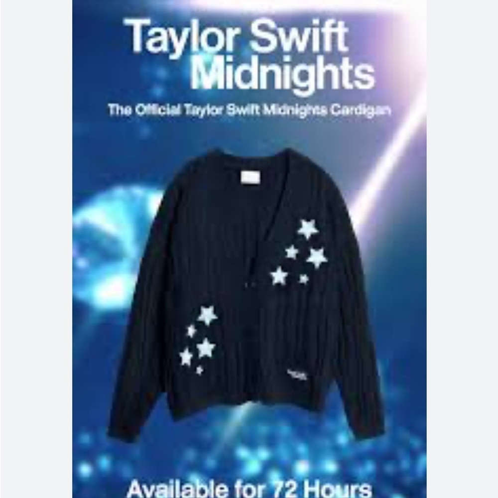 Taylor Swift Midnights Cardigan limited edition XS/SM